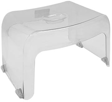 F Fityle Marchepied, tabouret de douche, chaise de baignoire, repose-pieds, tabouret à langer, tabouret de bain pour chevet, salle de bain, appartement, Clair
