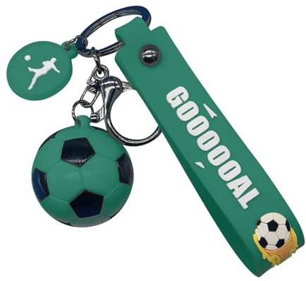 Changtai Fußball Schlüsselanhänger, Personalisiertes Schlüsselanhänger mit Fußball Anhänger Geschenk für Fußballfans