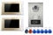nmbhus Wired Home 7 Videocitofono A Colori Videocitofono RFID Con Videocitofono Monitor 6/4/3/2 For Appartamenti(Size:C KIT)