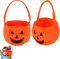 Feiyayi Halloween Kürbis Candy Bag,2 Stück Trick or Treat Taschen Halloween Subigkeiten Tasche für Kinder Halloween Kürbistasche Süßigkeiten Taschen Kürbis Eimer,für Halloween Party Decor (Orange)