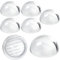 Briwooody 6 Pcs Crystal Dome Magnifier Paperweights 2.5inch Glass Paperweight Reading Magnifying Glass Clear Optical Half Ball Lens for Office Desk Home Gift