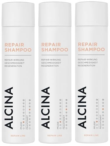 3er Haar Pflege Shampoo Alcina Repair 250 ml