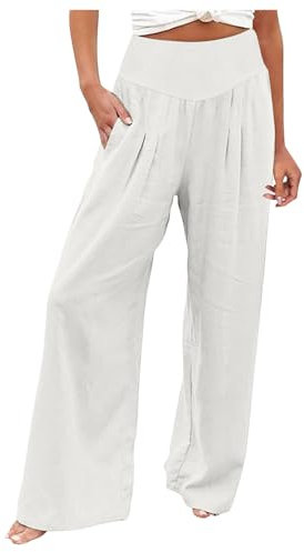 Pantalon Femme Large Taille Haute Pantalon Cargo Femme Jean Bas Large Pantalon De Travail Femme Enceinte Legging Femme Coton Court Pantalon Fluide Femme Taille Elastique Pantalon Sport Femme