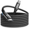 Aioneus Cable USB C, 3M 100W PD 5A Cable USBC vers USBC Charge Rapide Nylon Tressé Câble Chargeur Type C Cordon USB C pour iPhone 16 15 Plus Pro Max iPad MacBook Air Pro, Samsung Galaxy S25 S24 S23