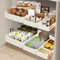 VINATO Organizador Extraible Cocina - Juego 3 Cajones Deslizantes, 3 Tamaños (ABS Resistente), Montaje Rápido - Cajones para Armarios, Bandeja Extraible Cocina