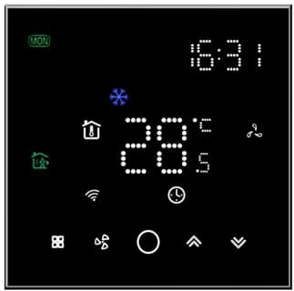 WiFi Inteligente Controlador De Temperatura Inalámbrico Del Aire Acondicionado Central Unidad De Bobina De Ventilador De 2 Y 4 Tubos(4P AND WIFI 24V)