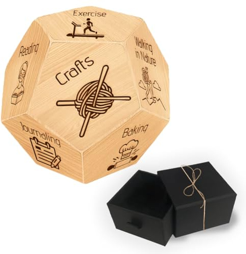 UNICRAFTALE Jahrestag Geschenkideen Holz Paare Spiele Entscheidungswürfel Freizeitaktivitäten Typ Entscheidungswürfel Lustiges Date Night Geschenk Für Männer Frauen Geburtstag Weihnachten Valentinstag