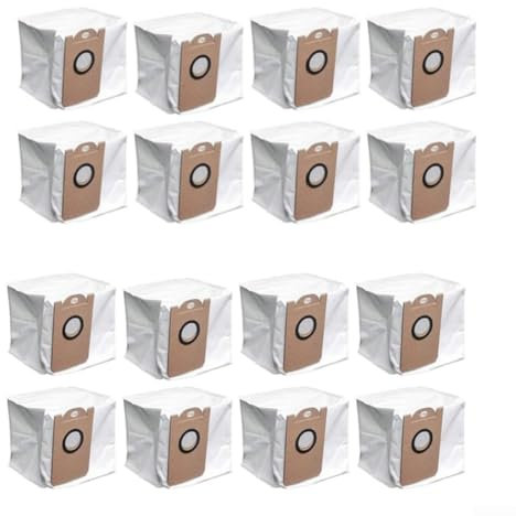 Cloudpower Lot de 16 sacs à poussière de rechange pour aspirateur robot Zaco A10 Pro, grande capacité, tissus non tissés, pièce de rechange