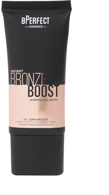 BPerfect Instant Bronze Boost Gel Drops – Hydrating Glow Serum – 5 Shades – 30ml (Dark Bronze)