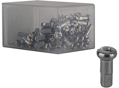 DT Swiss - Radios de latón para pezón (Caja de 100 Unidades, 1,8 mm)