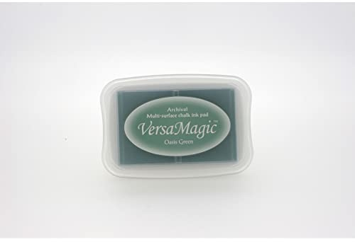 Tsukineko Versamagic Chalk-Finish Ink Pad - Oasis Green
