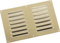 MAP Vents 956-27 Metal Louvre Vents, Brass, 9 x 6
