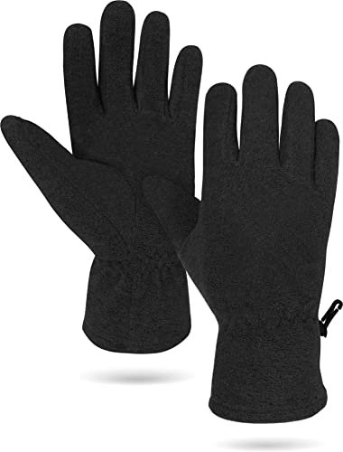 normani Fleece Winter Handschuhe mit Thinsulatefütterung Farbe Schwarz Größe S