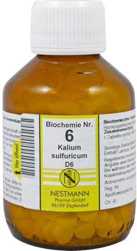 NESTMANN Biochemie 6 Kalium sulfuricum D6 Tabletten, 400 St. Tabletten