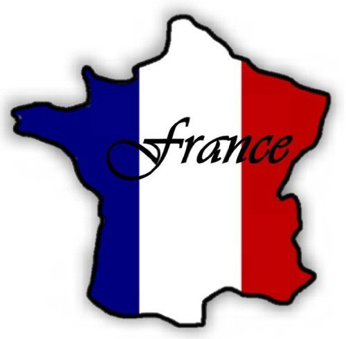 Auto Aufkleber, Car Sticker France Frankreich. Konturgeschnitten. (ca. 11 cm)