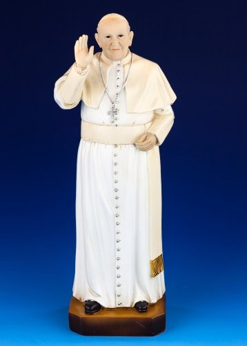 Figur Papst Franziskus 30 cm aus Polyresin handbemalt