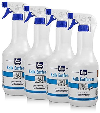 4x Dr. Becher Kalk Entferner Sprühflasche 1 Liter