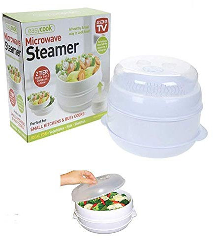 PMS HEALTHY LIVING MICROWAVE 2T STEAMER IN PVC COATED BOX