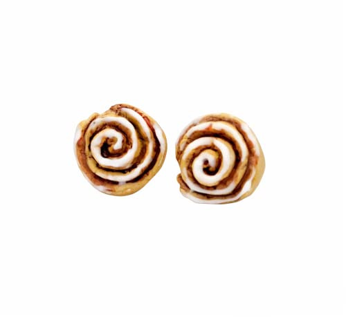 Zimtschnecken Ohrstecker - Zimtrolle