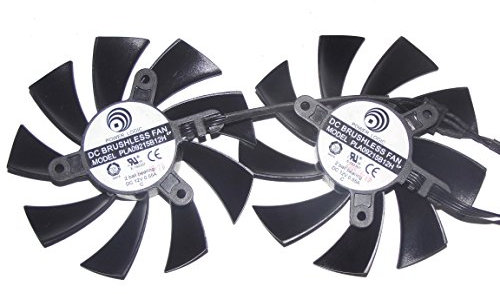MulFan Power Logic PLA09215B12H 12V 0.55A For EVGA GeForce GTX 760 EVGA ACX Graphic Card Fan a set of 2pcs