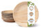 BIOZOYG 100x de platos de hoja de palma de 18 cm de diámetro - Platos desechables compostables y naturales - Vajilla de fiesta redonda