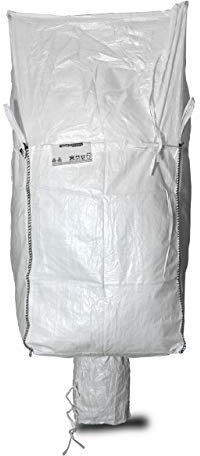 10x Asup Big Bag 90 x 90 x 115 cm mit Auslaufstutzen und SWL 1.250 kg