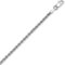 PRINS JEWELS 14 Karat 585 Gold Kordelkette Weißgold Unisex - 2.50 mm. Breit (60)