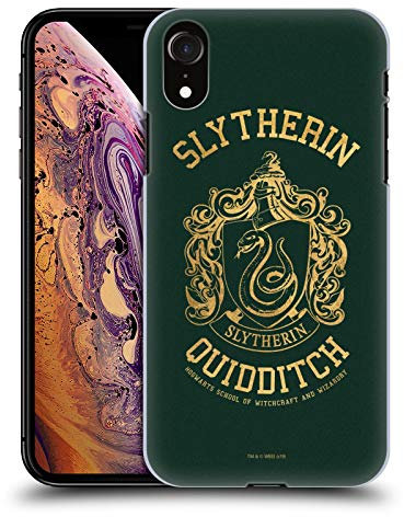 Head Case Designs Officially Licensed Harry Potter Slytherin Quidditch Deathly Hallows X Hard Back Case Compatible With Apple iPhone XR