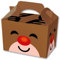 Reindeer Xmas Christmas Party Boxes - Food Loot Lunch Cardboard Gift Kids Frozen Pack of 20