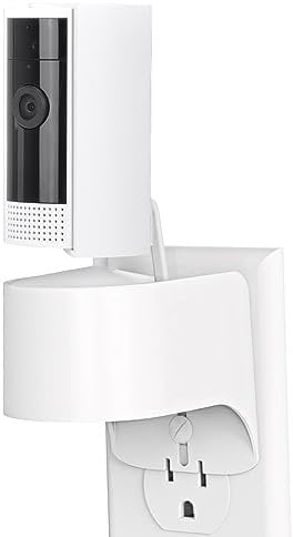 Outlet Mount for Ring Indoor Cam, Plug-in Wall Mount Stand with Power Adapter and Cable for Ring Indoor Camera, 360 Degree.