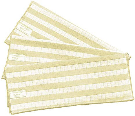 Das blaue Wunder Extra Geschirrtuch | aus Bambusfasern | extrem saugfähig | 60 cm x 40 cm (Creme, 3)