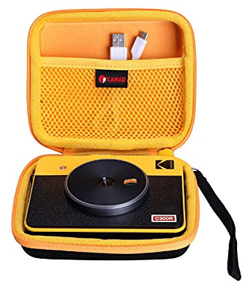 XANAD Étui pour Kodak Mini Shot 3 / 2 Retro 4pass 2-in-1 / Mini 2 Era 4PASS Imprimante Photo Portable (Jaune)