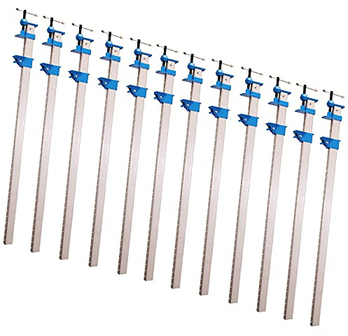 Lot de 12 serre-joints en aluminium 900 mm