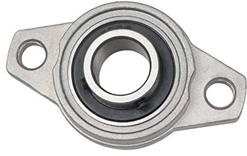 Anawakia Zinklegierung Selbstausrichtende Stehlager Flanschlager Stehlager Flanschlager Selbstausrichtend Zinklegierungsgehäuse Rhombische Flansch Lager Kugellager (Innendurchmesser 20mm,2pcs)