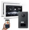 Goliath Hybrid | IP | Full-HD Video Türsprechanlage | App | 1-Fam | 2 x Full-Touchscreen 10 | Aluminium Unterputz Türstation | + RFID | 180° Ultra-Weitwinkel | AV-IPS-625