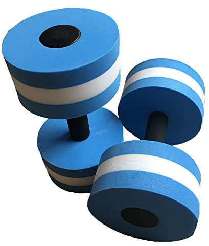 SPORTARC Aqua Floatation Hanteln, Schaumstoff, Aerobic, Wasser, Pool, Langhanteln, Fitness, Pool, Wasser, Schwimmen, Aqua, Übung, EVA-Schaum, Aquatics Hantel, Blau