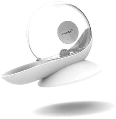 ANIMALUX Fontaine a Eau Chat AquaFons, sans Pompe Électrique et Câble, Ultra-Silencieuse, Eau Fraîche et Filtrée, Distributeur Eau pour Chien avec Niveau Eau Visible