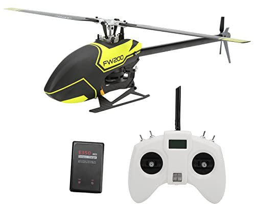 FW200 6CH RC Hubschrauber mit GPS, H1 V2 Intelligent Flight Control Funktion Unterstützung Der Automatischen Rückkehr, Automatische Landung Mini Hubschrauber für Jungen, Kinder, Anfänger(Gelb)