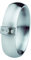 XEN Bandring Navette mit Brillant 0,02 ct. TW/vs 49 (15.6)