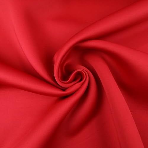 Premium Neopren-Stoff, einfarbig, 2 mm, Scuba-Schaumstoff, 150 cm breit, 12 Farben (1 Meter, Rot, 7558)