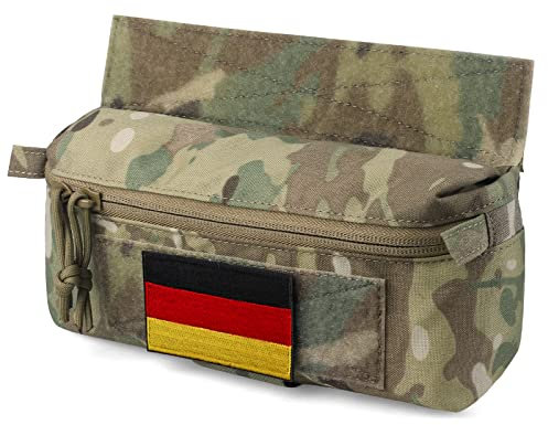 WYNEX Tactical Dump Drop Pouch, Dangler-Tasche Utility Tool Pack Unterbauch Tragetasche EDC Pocket Organizer Zubehör für Plate Carrier Chest Rig Schwarz