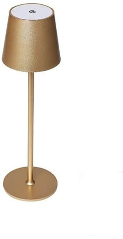 Teramo led Lampada Da Tavolo Led Ricaricabile Touch Luce Calda Naturale Fredda (ORO)