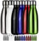 Edelstahl Trinkflasche - 3er Set Flaschen - Vakuum auslaufsichere Thermoskanne, Wasserflasche BPA frei, Isolierte Thermosflasche für Sport, Laufen, Fahrrad, Yoga, Wandern und Camping - 300ml - Silber