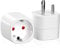 2 Stücke Reiseadapter Indien Typ-D, EU nach Indien Reiseadapter, Schuko Reise Adapter zu Typ D Steckdose, EU auf Indien Reisestecker Sri Lanka Reiseadapter für Indien, Sri Lanka, Nepal (Weiß)