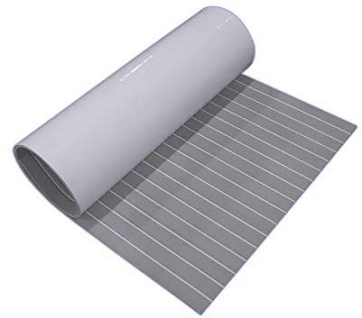 PTHTBL Boat Flooring EVA Foam Boat Decking Non-Slip Boat Mat Self-Adhesive Foam Boat Deck Flooring Carpet Mat Rolls for Kayak Deck Boat Yacht Flooring Motorboat,240x120x0.5cm