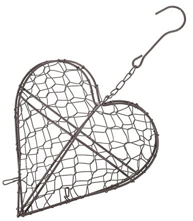 Cabilock 2 Stücke Hängen Pflanzer Korb Eisen Draht Herz Blumentopf Stilvolle Anlage Für Wohnzimmer