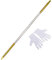 150cm Magischer Zauberstab Metall, Tragbar Magic Metall Pocket Stick Taschenstab Pocket Staff Faltbar Zauberstab Magischer Teleskopstab für Magische Performance-Bühne,Gold Silber mit Handschuhen