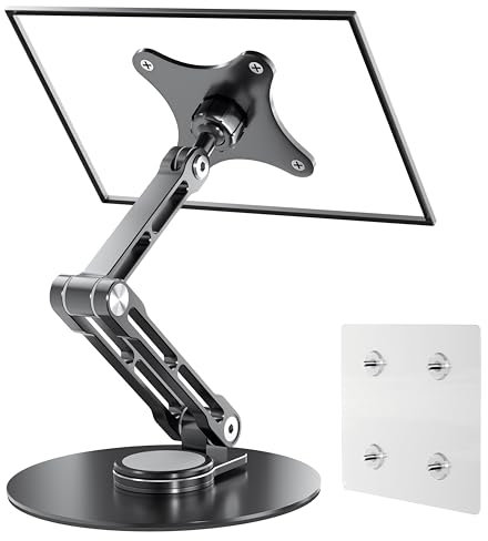 WEARSON Supporto per monitor VESA da 75 mm, pieghevole, per monitor portatili da 15,6, 16, 17, 17,3, 18, 18, 18,5, 18,5, supporto piatto VESA 75 x 75 mm