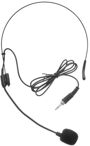 Uonlytech 2 Stück Tragbares Headset-mikrofon 3 5 Mm Ohrmikrofon Zum Singen Kopfgetragenes Kabelmikrofon Komfortables Design