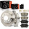 Frankberg 2x Bremsscheiben + 4x Bremsbeläge Hinterachse mit Bremsenschmiermittel Kompatibel mit i30 FD 2007-2011 Sportage SL 2010-2015 Replace# 584111H300